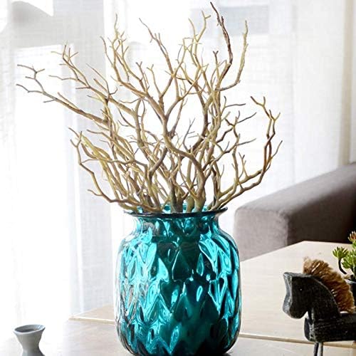Warmter Artificial Plants Artificial Branch Birch Tree Fake Shrubs for Home Office Bar 4 Pcs (Brown)