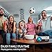 HD Projector, Tontion 2020 Upgrade 5500 Lux Video Projector Native 720P 179’’ Display,50,000 Hour LED, Portable Projector Compatible with TV Stick, PS4,HDMI, VGA, USB, AV, TF, DVD Player