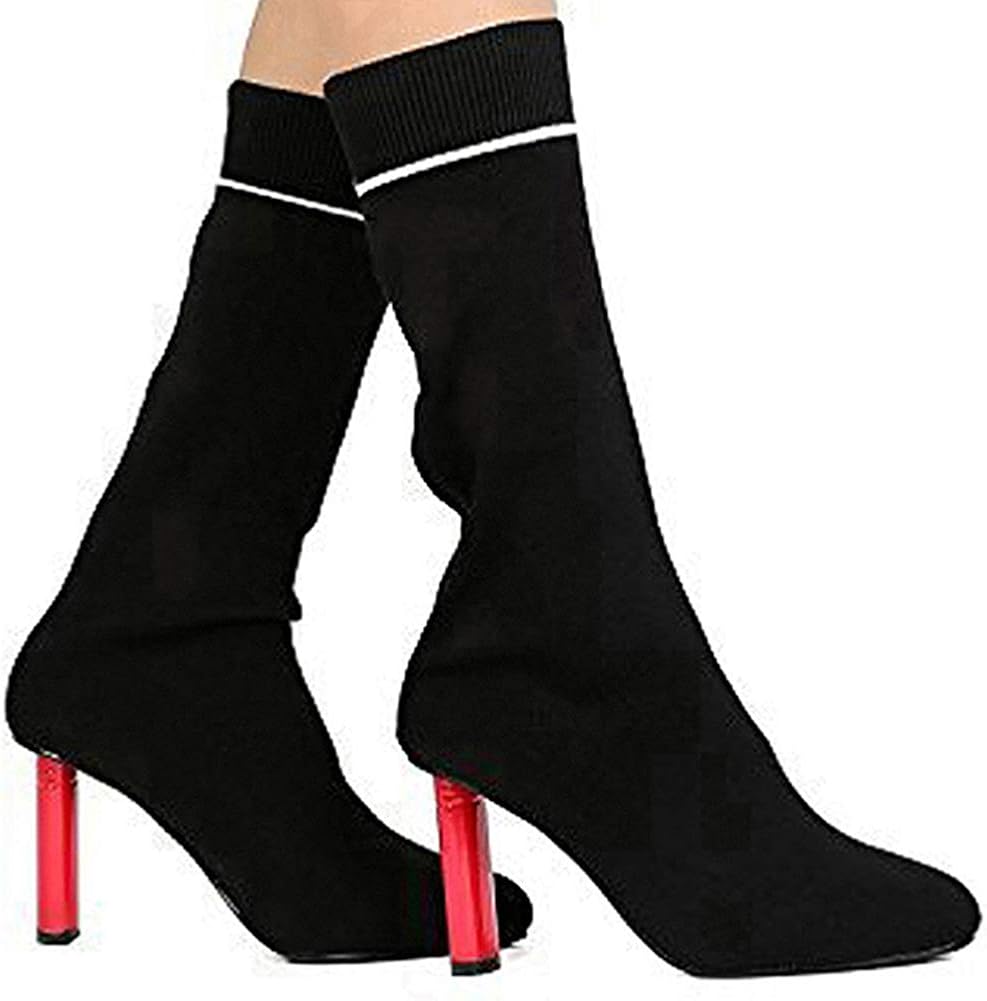 sock boots pointed toe