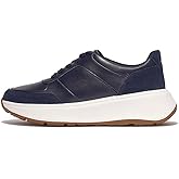 FitFlop F-Mode Leather/Suede Flatform Sneakers, Color: Midnight Navy, Size: 9 (FR1-399-070)