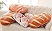 Skyseen 3D Simulation Butter Bread Pillow Soft Lumbar Back Cushion Plush Stuffed Toy for Home Decor 31.5''