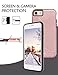 NAISU iPhone 7/8 Case, Card Slot Holder Kickstand Dual Layer Hybrid Protective Case with Brush Finish Back Cover for Apple iPhone 7/8 (4.7 Inch)-Rose Gold