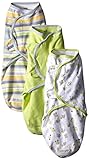 Summer Infant SwaddleMe Adjustable Infant Wrap, Busy Bees, 3 Count