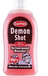 CarPlan Demon Shot Screenwash Booster 500ml Makes 25L De-icer Cherry Scent