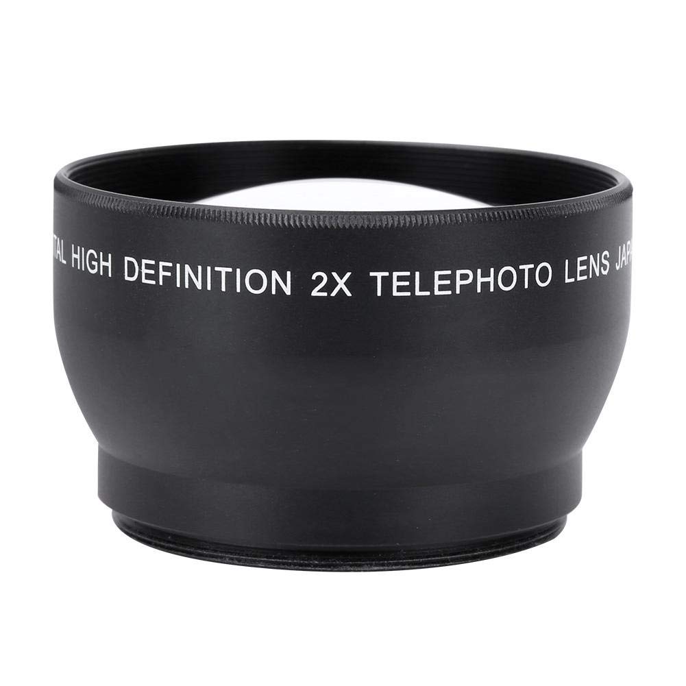 Tosuny Converter Telephoto Lens,52mm 2X Magnification HD Converter Telephoto Lens for 52mm Mount Camera