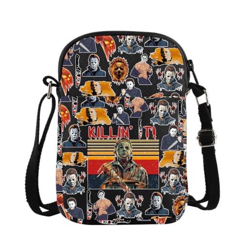 BWWKTOP Michael Myers Crossbody Bag Michael Serial Killer Gift Michael Myers Crossbody Purse Michael Merchandise (Kill It-xk bl) at Amazon