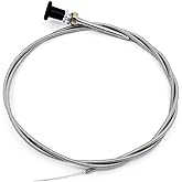 VERCCA Choke Cable, 237 Rotary Universal Push Pull Control Cable, 63 inch Inner 60 inch Conduit (2-3/4 inch Travel) with Heavy Duty Outer Shealth