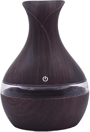 Amazon Com Aromatherapy Essential Oil Diffuser Air Aroma 300ml Humidifier Ultrasonic Moisture Safe Noiseless Grain Humidifiers With 7 Colors Led Night Light For Homec Office Bedroom Nursery Brown 300ml Arts Crafts Sewing