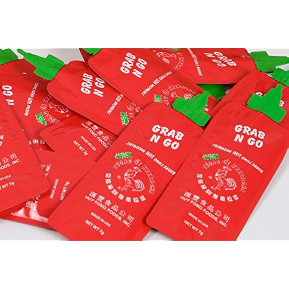 Hot Sauce Grab N Go Huy Fong Sriracha Chili Packets (50 Pack) Grocery