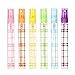 H&D Empty Refillable Multi-colors 6pcs Mini Glass Spray Atomizer Perfume Bottles, Essential Oil Spray Bottles Set