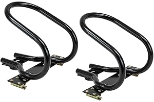 Mytee Products 7" Motorcycle Wheel Chock Steel for E-Track/X-Track System Fits Motorcycle Front Tires up to 7” Wide (Not Ideal for Scooters, or Kids’ Bikes)- Black (2 Pack)