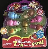 Flip a Zoo New Includes 7 FlipaZoos, 7 Pack Collectibles, Mini Figures
