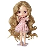 Wigs Only!Heat Resistant Synthetic Blonde Body Wavy Blythe/Pullip Doll Wig Gift for Your Baby Doll