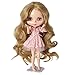 Wigs Only!Heat Resistant Synthetic Blonde Body Wavy Blythe/Pullip Doll Wig Gift for Your Baby Doll
