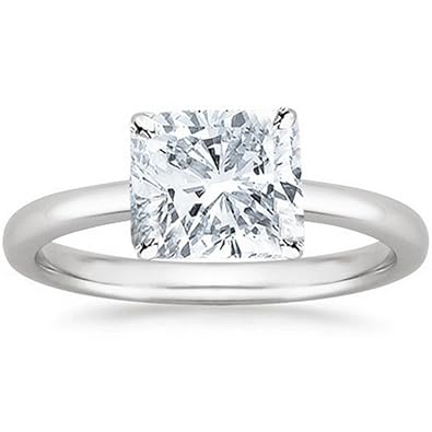 1 2 2 Carat Gia Certified 14k White Gold Solitaire Cushion Cut