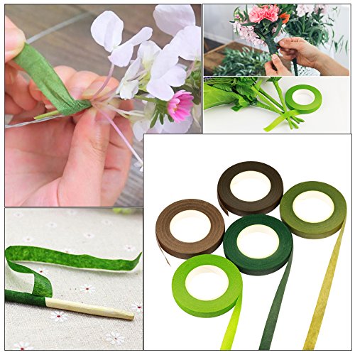 LANMOK Floral Arrangement Kits 5pcs 26# Floral Tapes Stem Wrap Flexible Floral Stem Wire With Garden Wire Cutter For Flower Arrangement Stem-wrapping Bouquets Corsages - Thumbnail 4