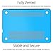 UESWILL Compatible with Smooth Soft Touch Matte Hard Shell Case for MacBook Pro 13 inch with CD-ROM (Non-Retina) Model A1278, Aqua Blue