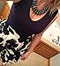 LUX ACCESSORIES Multi Row Beaded Bib Statement Chain Necklace