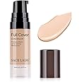 Pro Full Cover Liquid Concealer, Waterproof Smooth Matte Flawless Finish Creamy Concealer Foundation Corrector for Eye Dark Circles Spots Face Concealer Makeup Base, 6ml/0.20Fl Oz