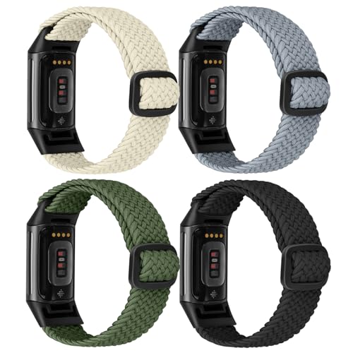 Fitbit LHXYUO Adjustable Elastic Braided Sport Bands