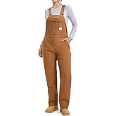 HISEA Insulated Bib Overalls for Women, Women's Essential Winter Water Resistant Overall, Ladies Snow Washed Overall for Work