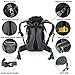 ONEPACK 50L(45+5) Hiking Backpack Waterproof Backpacking Bag Outdoor Sport Daypack for Climbing Mountaineering Camping Fishing Travel Cycling Skiing with Rain Cover (Black)
