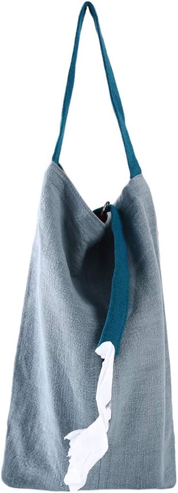 Amazon Gomyie 手作りペーパータオルホルダーコットンリネンペーパータオル吊りバッグシンプルな家の装飾 ライトブルー ツールセット オンライン通販