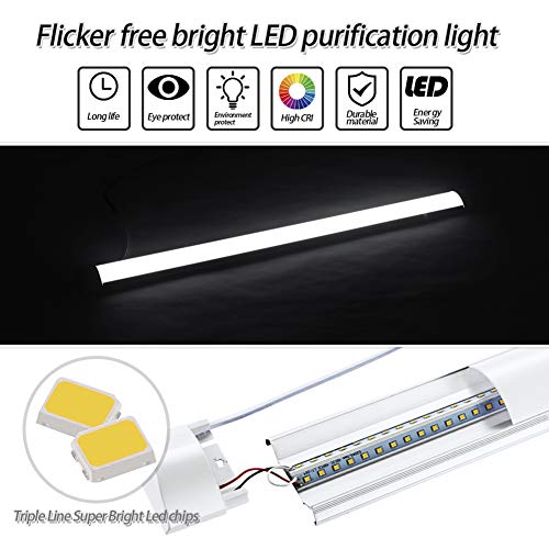 Rejoicing LED Feuchtraumleuchte 60cm 20W 3000K Led Röhre Leuchte 2400LM Wasserdichte Deckenleuchte Röhre Licht für das… – Bild 6
