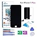 Qi-Eu LCD Display for iPhone 7 PLUS 5.5 inch Touch Screen Digitizer Replacement with 3D Touch Full Assembly - Black, Repair Tools Kit and Instructions are Included