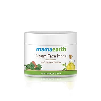 Download Mamaearth Neem Face Pack With Neem Tea Tree For Pimples Zits 100 Ml Amazon In Beauty PSD Mockup Templates
