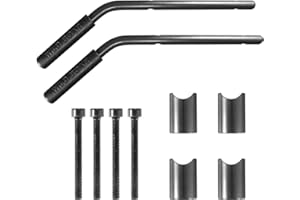 TUINCYN Grab Handle Grab Bar Car Handrail for Wrangler JK Rubicon Sahara Sport 2007-2018 (2 Black Rear Handles)