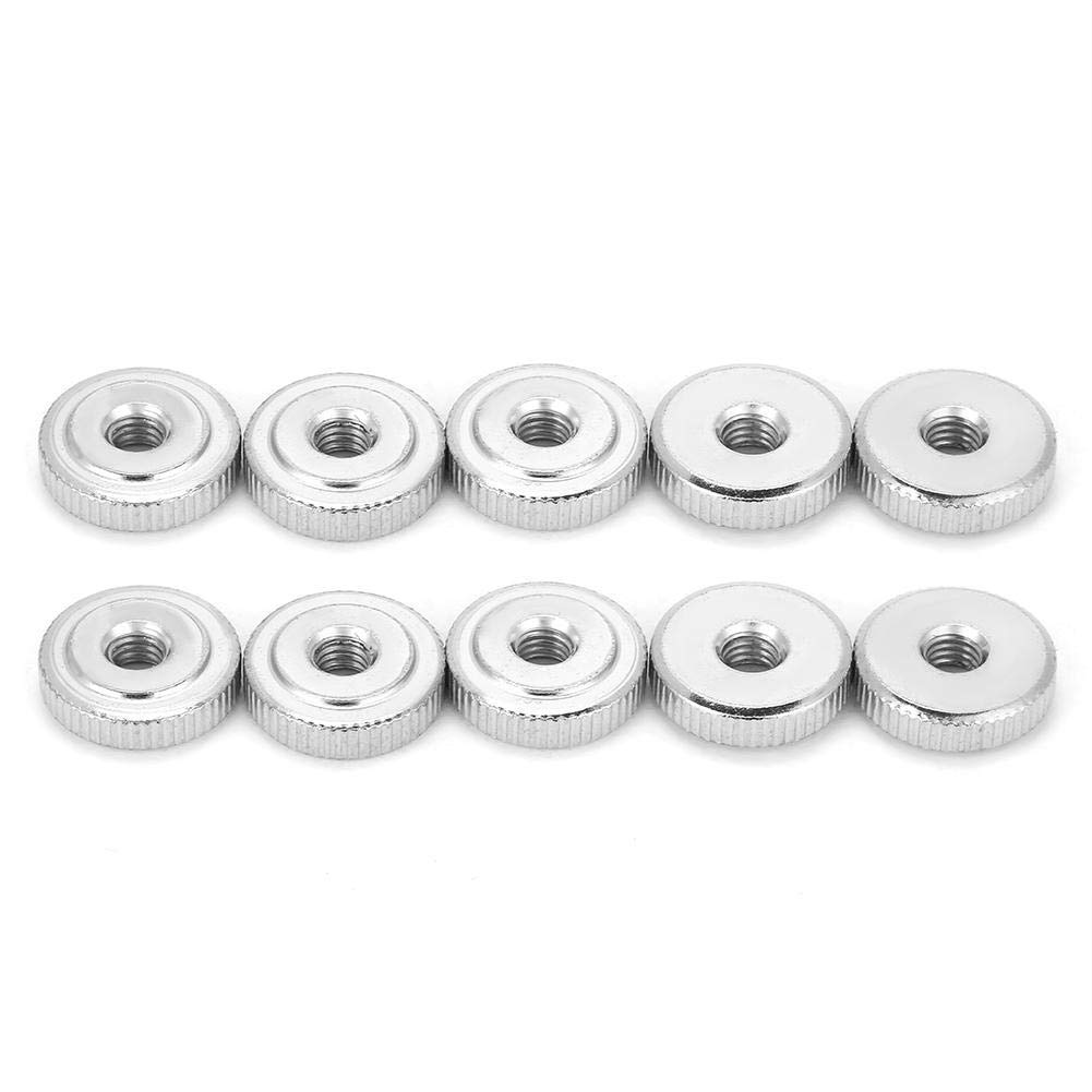 Hilitand 10 Pcs Din467 Gb807 M3 M4 M5 M6 M8 M10 Knurled Thumb Nuts (M5 (10pcs))