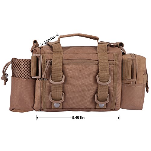 Shelure Fishing Fanny Pack Soft Sided Fishing Tackle Bag Single