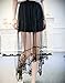 Shawhuaa Womens Boho Chiffon Lace High Low Asymmetrical Long Maxi Skirt