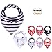 PPOGOO Baby Bandana Drool Bibs Unisex 8-Pack Gift Set for Boys and Girls made of 100% cotton