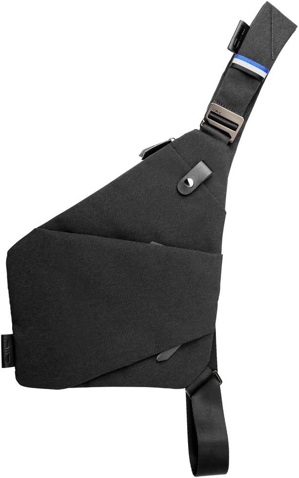 NIID Sling Shoulder Crossbody Bag FINO NEO Chest Bag Slim Backpack Multipurpose Daypack (Light Gray, Right Hand)