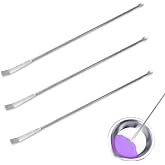 KMYZQDV 3Pcs Paint Stirrer Set Metal Mixing Sticks for Airbrush Drill Mixer Mini Model Crafts Stir Stirrers for Hobby Paint Bulk Silver Stick Mixers for DIY Art and Crafting Projects