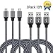 Micro USB Cable, Redlink 10 Feet Extra Long Micro USB to USB 2.0 Cable, A Male to Micro B Charge and Sync Cord for Android/Windows/MP3/Camera and Other Device(3 Pack, Carbon Black)