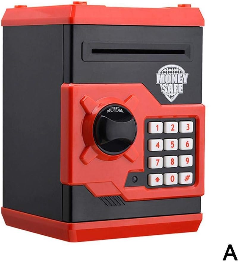Dufeng Creative Mini Multi-Purpose Digital Voice Piggy Bank Electronic Money Piggy Bank Mini ATM Password Coins Savings Box Kids Toy Gifts