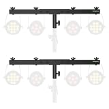 NiuNyuNeu DJ Lighting Bar T-Bar Extension Cross Bar Mount for DJ Light Stand Tripod Speaker Stand, Set of 2
