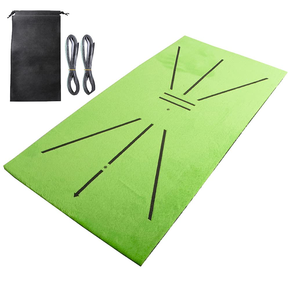 CENPEK Golf Hitting Mat,Mini Portable Golf Hitting Mats for Swing Detection Batting Golf Training Aids Used for Home Office Outdoor Backyard-12 x 24Inch