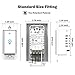 Joso Smart Light Switch, Wi-Fi Remote Timing Control with Smartphone In-Wall Light Switch compatible with Amazon Alexa and Google Assistant,No Hub Required