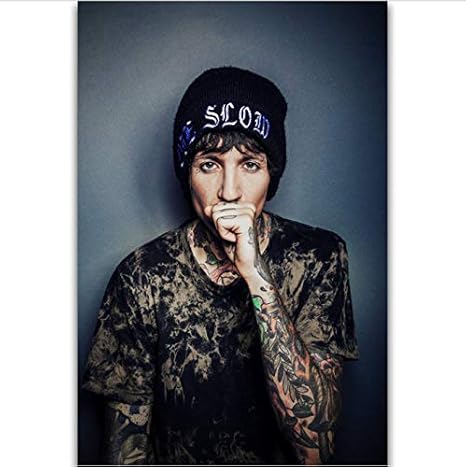 Yhnjikl Oliver Sykes Bring Me The Horizon Musik Rock Band Sanger Wandkunst Malerei Druck Auf Seide Leinwand Poster Dekoration 40x60 Cm Ohne Rahmen Amazon De Kuche Haushalt