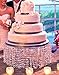 Forbes Favors ™ Single Acrylic Crystal Chandelier Cake Stand With Battery LED Lights for Wedding Cake, Anniversary or Special Occasion (Available in 6
