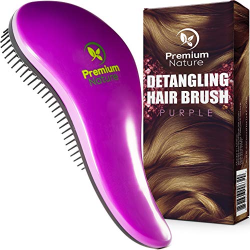 curly brush detangling purple comb thin pain wavy thick hairbrush dry wet piece teezer tangle brushes straight sets