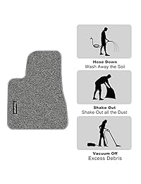 Teexpert Tesla   Juego de 3 alfombrillas para suelo, ajuste personalizado para todas las condiciones meteorológicas, resistente a la protección del suelo (gris)