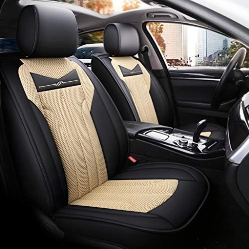 Full set Seat Cover for 5-seat Car Universal Comfortable and Breathable for All Seasons Automotive Interior Accessories (color : Beige-Standard)