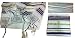 New Covenant Messianic Tallit Prayer Shawl 72" 22" by Bethlehem Gifts TM (Blue)