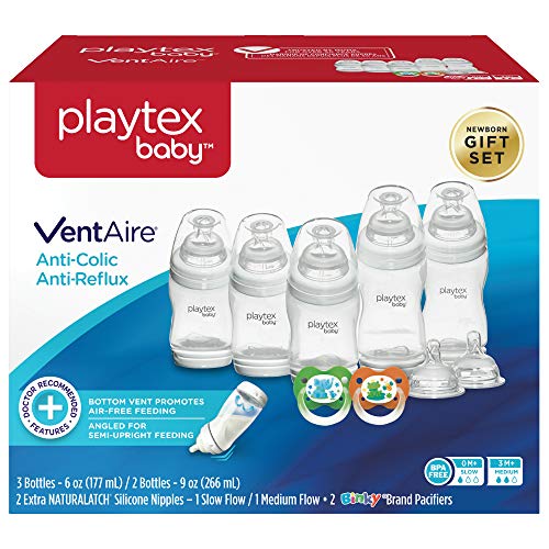 Playtex Baby VentAire Newborn Gift Set, Includes Anti-Colic