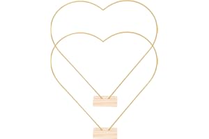 Roleader Heart and Crescent Shaped Metal Hoops Large Wreath Frame for Dream Catcher DIY Floral Decoration